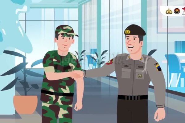 Masyarakat Bersama Aparat Tegakkan Demokrasi Tanpa Kekerasan